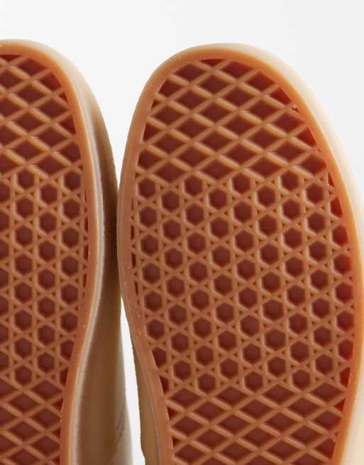 Vans Authentic trainers in off white with tan sole, 5 of 5
