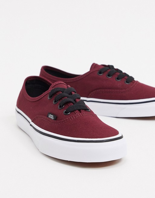 Vans Authentic trainers in port red-black
