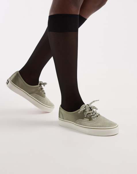 Vans Authentic trainers in soft green - view 1
