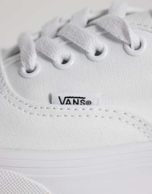 Vans Authentic trainers in triple white, 4 of 5