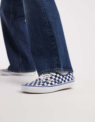  Authentic trainers in true blue/white checkerboard