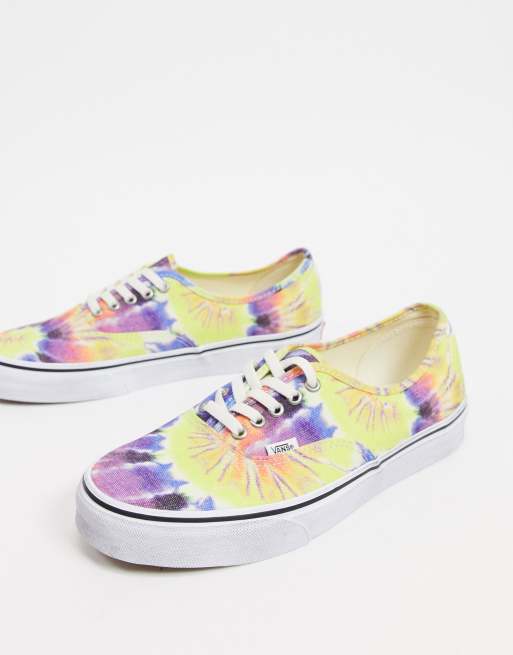 Vans Authentic trainers in washed tie dye