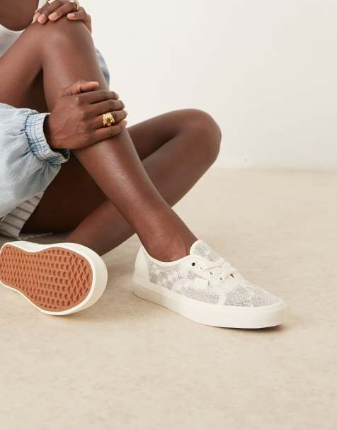Vans Authentic trainers in white lace - view 1