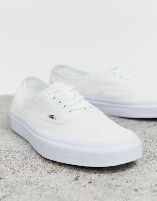 Vans white authentic on sale shoes