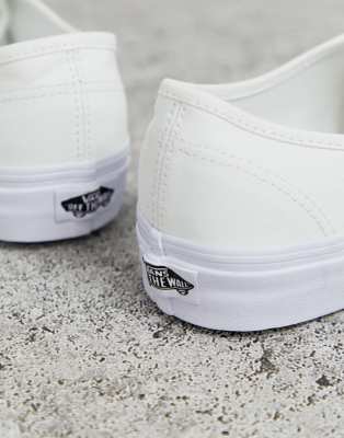 vans white authentic trainers