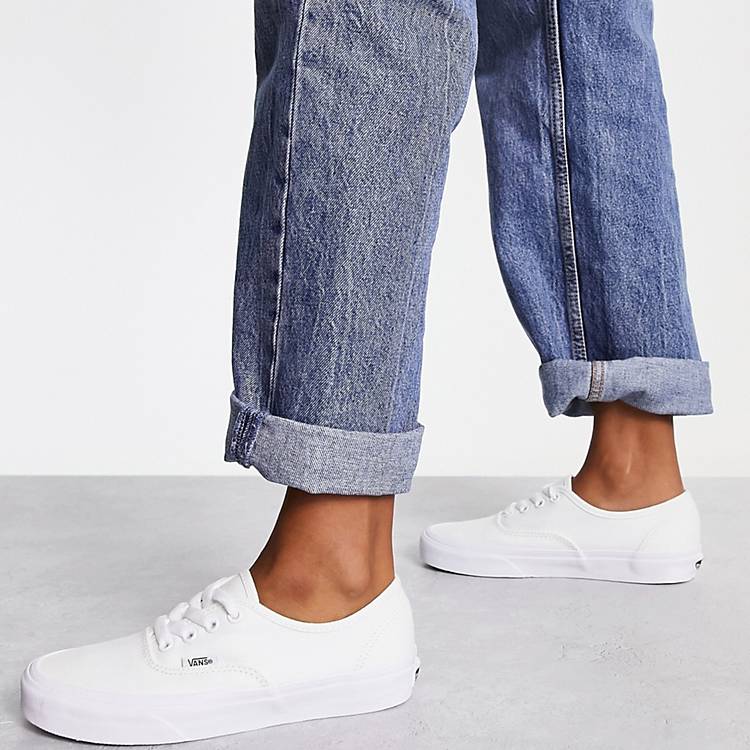Lee Please bandage Vans Authentic trainers in white | ASOS