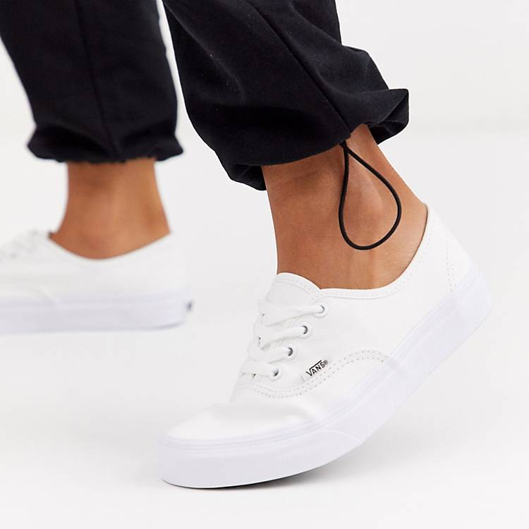Lee Please bandage Vans Authentic trainers in white | ASOS