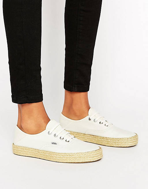 Vans Authentic Trainers With Espadrille Sole