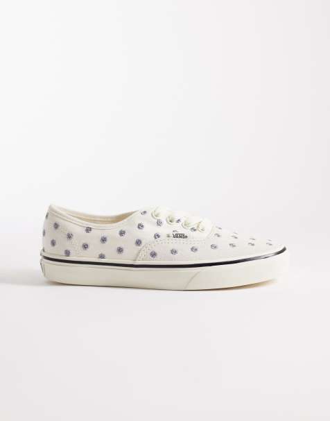 Vans Authentic – Vita sneakers med blommigt broderi - view 1