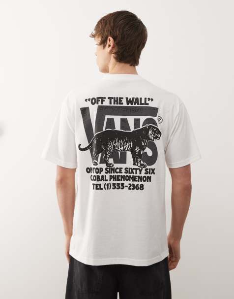 Vans – Awaken – T-Shirt in Weiß mit Tiger-Print - view 1