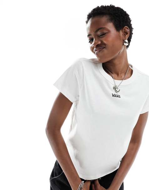 Vans baby t-shirt with central logo in white - view 1