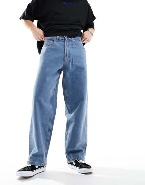 Vans – Baggy-Jeans in mittelblauer Waschung mit 5 Taschen - view 1