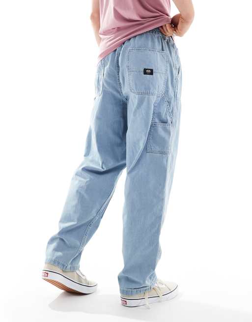 Vans baggy tapered carpenter trousers in light blue wash, 2 of 5