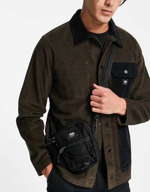 Vans bail flight cross body bag in black ASOS