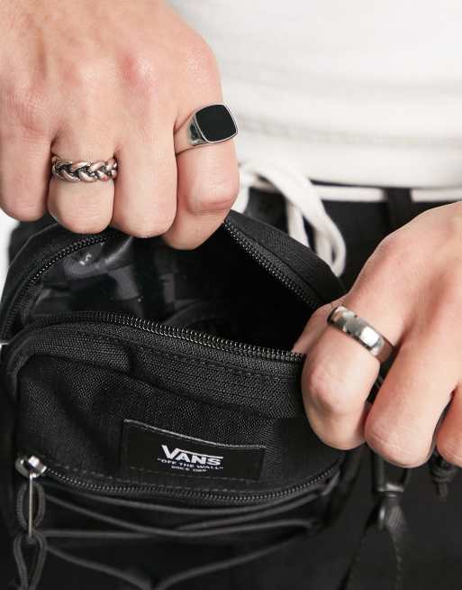 Vans Bail Ripstop Schultertasche in Schwarz