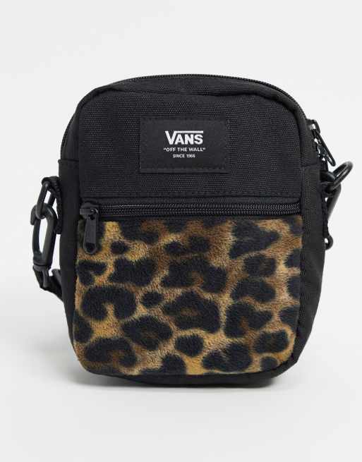 Vans Bail Sac porté épaule à imprimé léopard ASOS