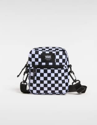 Vans – Bail – Schultertasche in Schwarz/Weiß - view 1
