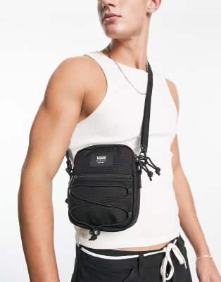 Vans bail shoulder bag in black riptop