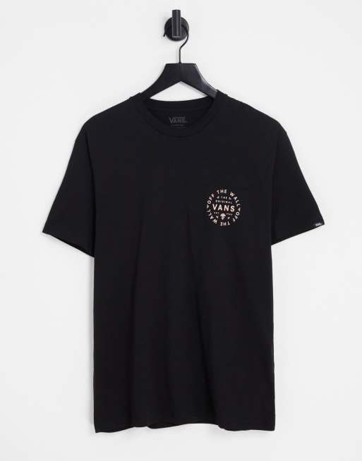 Vans Bandana paisley back print t-shirt in black | ASOS