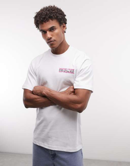 Vans Barb Plate oversized graphic t-shirt in white, 2 of 5