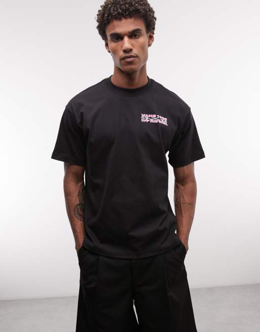 Vans – Barb Plate – Svart t-shirt i oversize med tryck baktill, 5 av 5