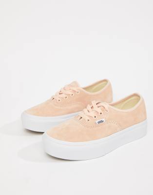 vans plateforme rose