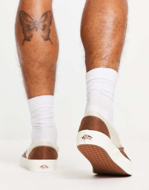 Vans - Baskets classiques à enfiler - Marron et blanc cassé , 2 de 4