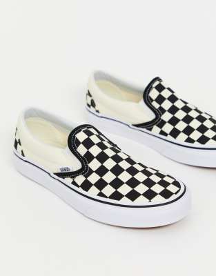 vans damier sans lacets