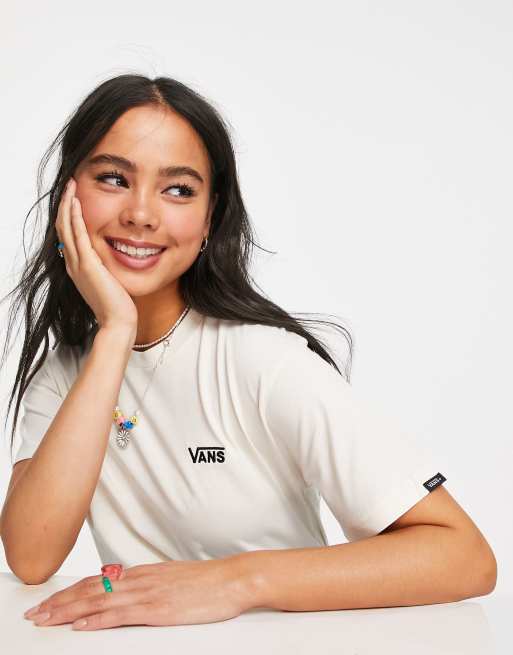 Vans – Beige t-shirt med logga på vänstra sidan av bröstet, 3 av 4