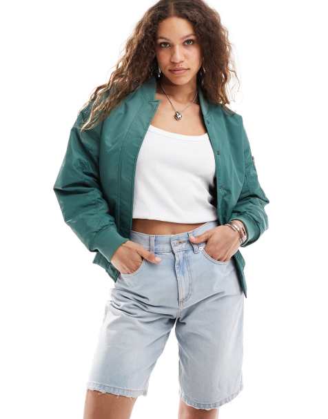 Vans bennett bomber jacket in dark green