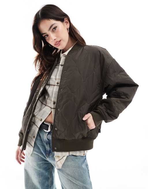 Vans - Bennett - Bomber trapuntato color caffè turco