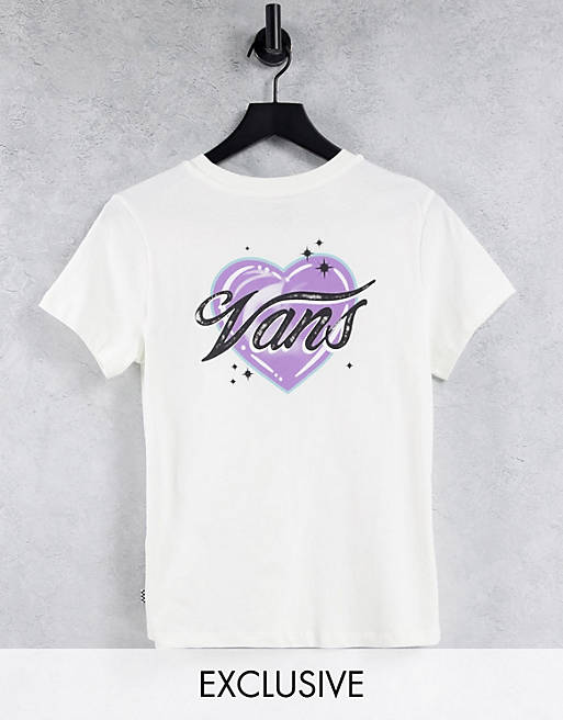 Vans Better Together Airbrush Basic crew t-shirt in white Exclusive at ASOS