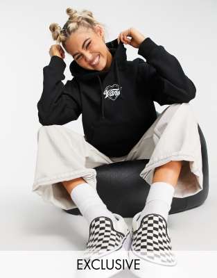 Vans Better Together Airbrush cropped hoodie in black Exclusive at ASOS - ASOS Price Checker