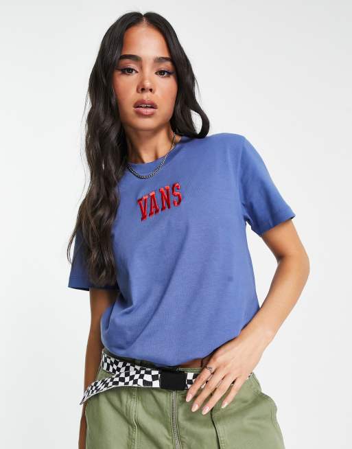 Vans BFF baby tee in navy Exclusive at ASOS