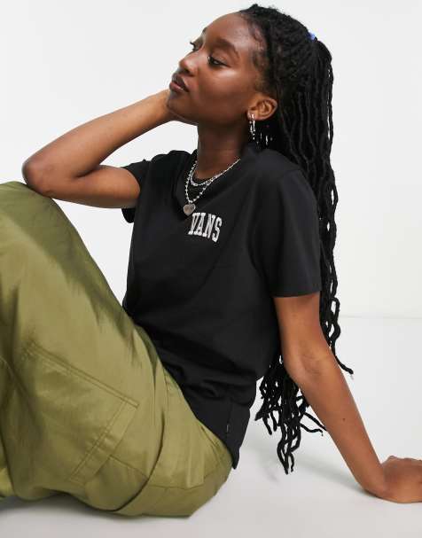 Vans – BFF – Krótki czarny T-shirt – tylko w ASOS - view 1
