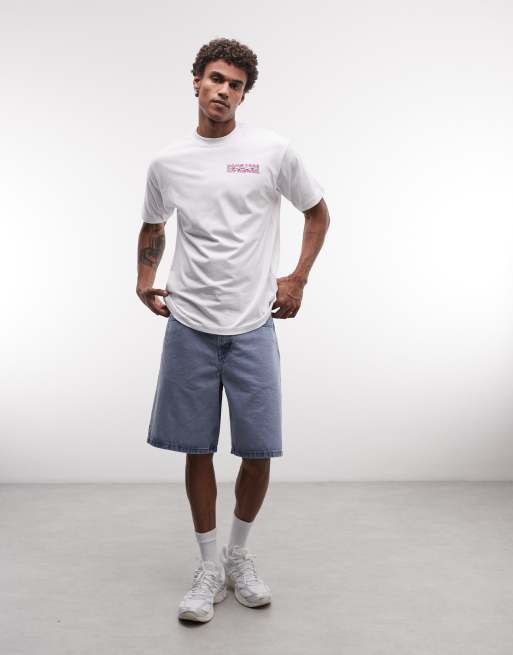 Vans – Biały T-shirt oversize z grafiką plakietki z drutem kolczastym, 3 z 5
