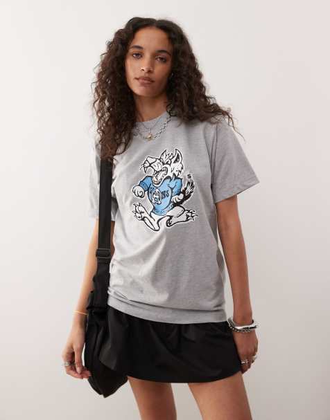 Vans Big Bad Wolf back print t-shirt in gray