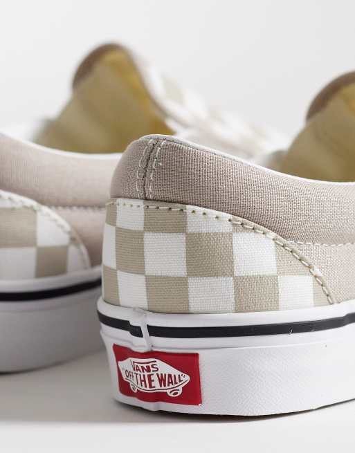 Vans – Blå och vita sneakers i loaferstil med schackrutigt mönster, 3 av 5
