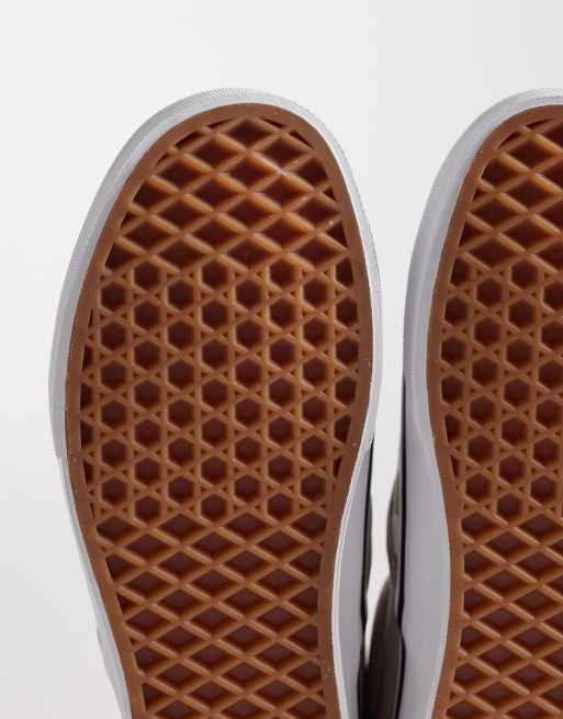 Vans – Blå och vita sneakers i loaferstil med schackrutigt mönster, 4 av 5