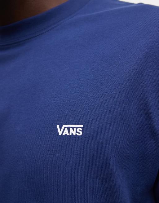 Vans - blå t-shirt med logo på venstre side af brystet, 5 af 5
