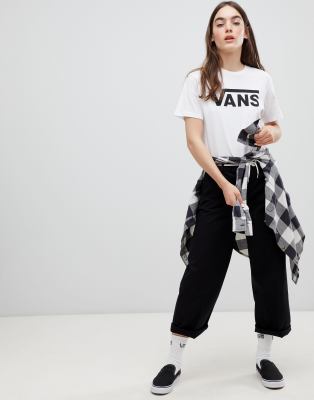 vans authentic wide leg pant