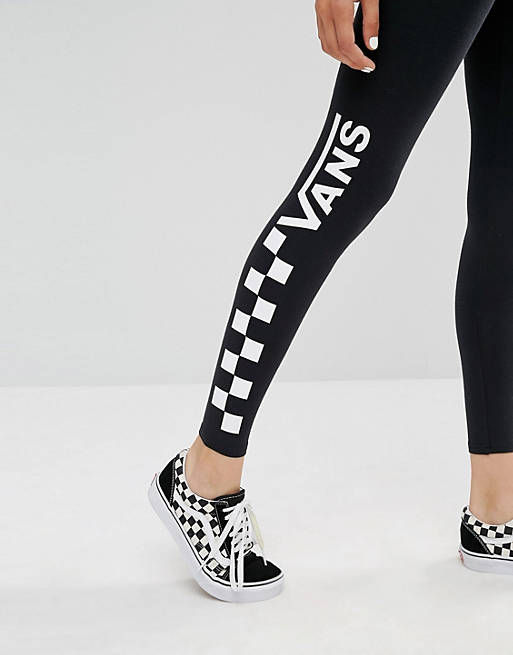 Vans Black Checkerboard Leggings