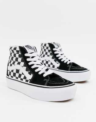 vans sk8 hi plataforma cuadros