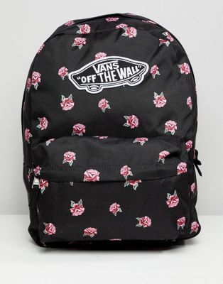 black and pink vans backpack