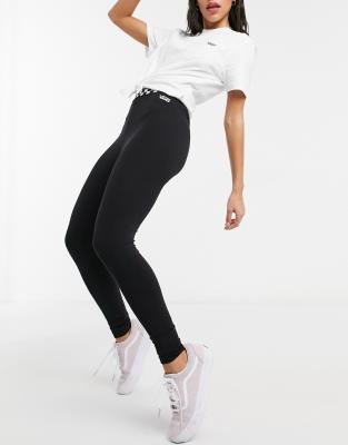 black leggings and vans