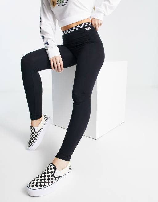 Vans Bladez Check Leggings Black - Womens