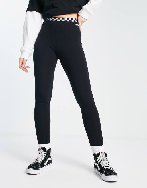 Vans Bladez checkerboard leggings in black