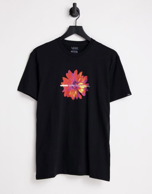Vans - Blooming - T-shirt à imprimé - Noir