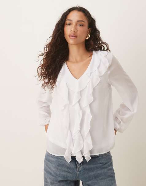 Vans - Blouse à volants - Blanc - view 1