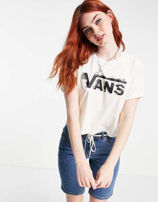 Vans Bollzom Roll Out t-shirt in white